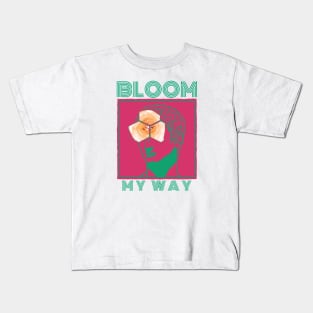 Bloom My Way in Colour Mint Kids T-Shirt